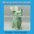 Popular Green fox shaped ceramic utensil holder for kitchen